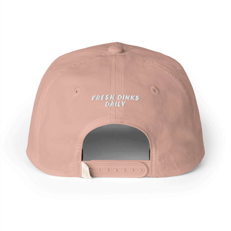 California Sun Rope Cap - Peachy / White, back: Fresh Dinks Daily in white