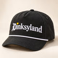 California Sun Washed Rope Cap - Black, white thread with gold heart