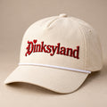 California Sun Washed Rope Cap - Ivory, red thread with red heart